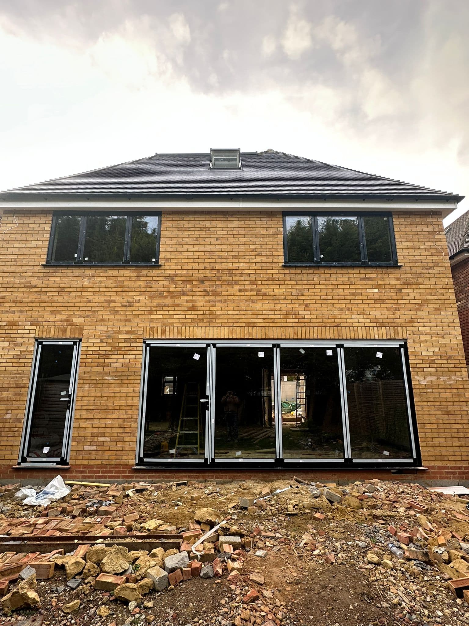 Cortizo slimline casement windows on house