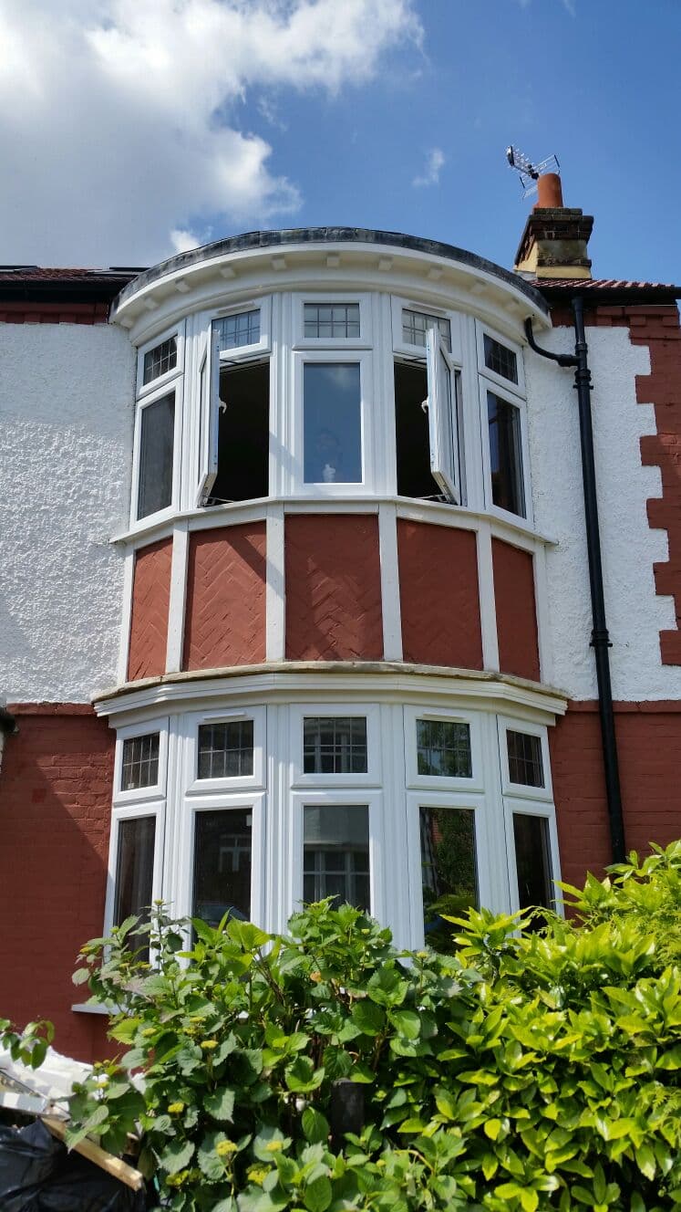 Double bay on red brick period home