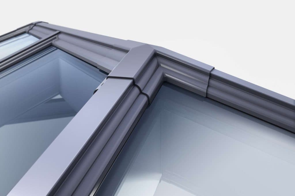Korniche roof lantern detail in contemporary lounge