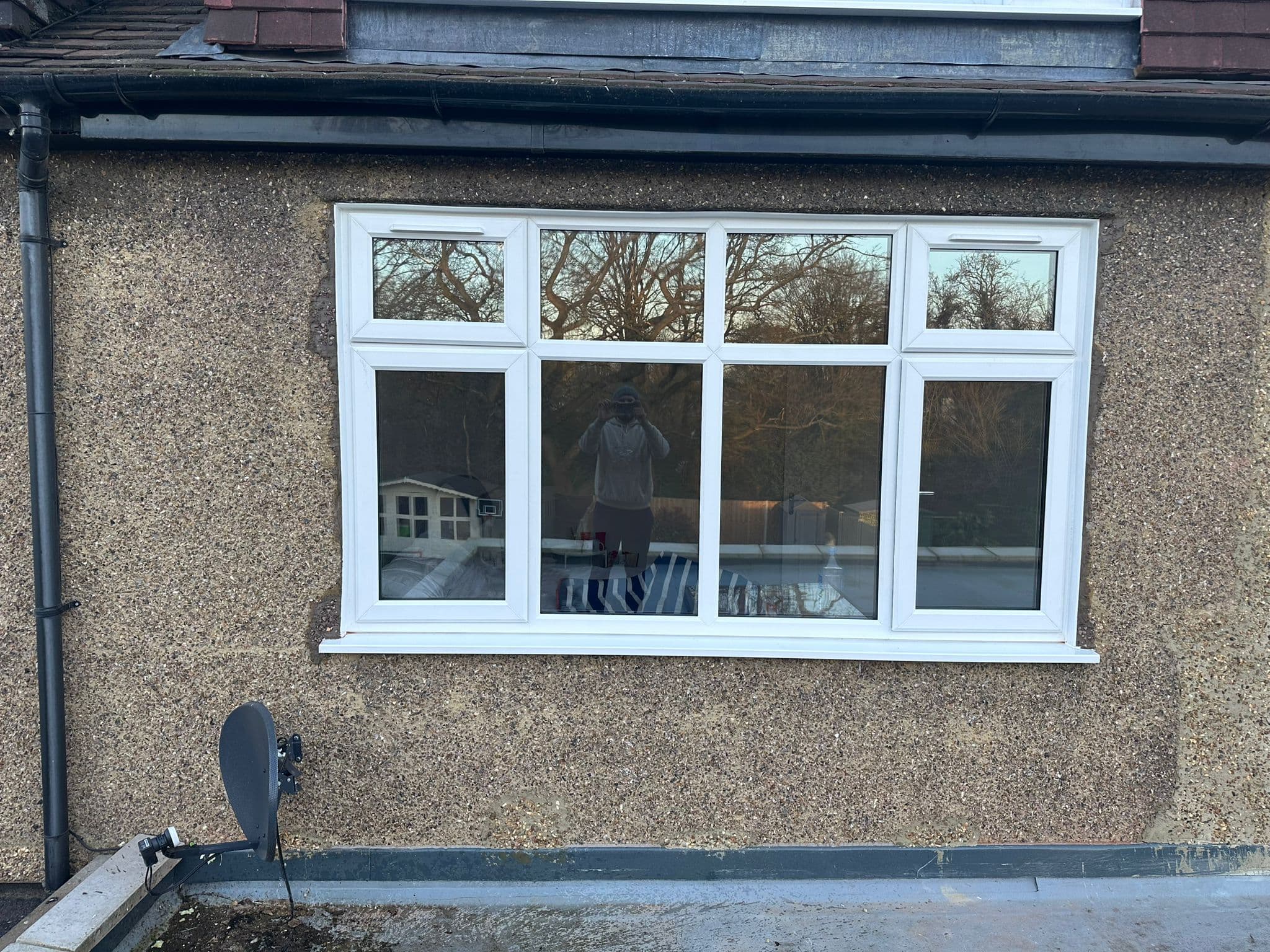 uPVC casement windows with top-hung vents
